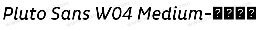 Pluto Sans W04 Medium字体转换